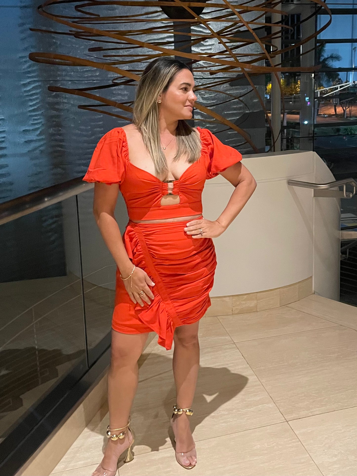Scarlet Skirt-Top Set