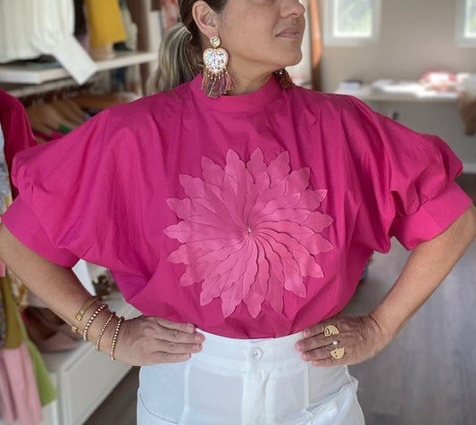 Lilibet Flower Blouse