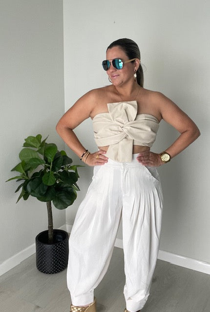 Indira Pants- Cream Color