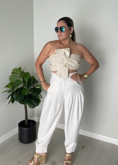 Indira Pants- Cream Color