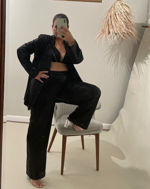 Pants, Bralette, Blazer Set